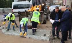 Kocaeli Gebze'de üstyapı çalışmalarını yerinde incelendi