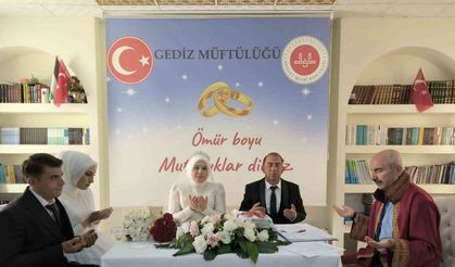 Gediz Müftülüğünde 2019 yılından bu yana 54 nikah kıyıldı