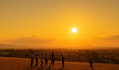 Ağrı’da gün batımı kartpostallık görüntüler sunuyor