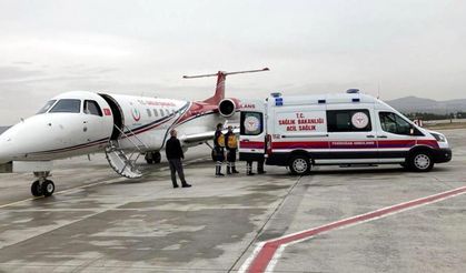 Ambulans uçak 7 yaşındaki çocuk için havalandı