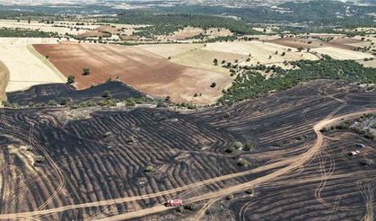 Balya makinesinden çıkan kıvılcım yangına neden oldu