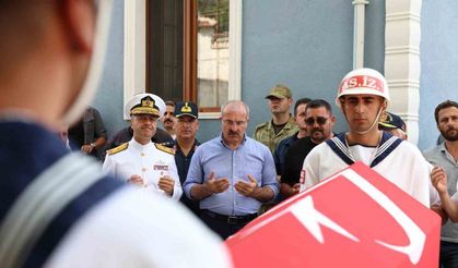 Çanakkale’de Kıbrıs Gazisi Mustafa Canbaz son yolculuğuna uğurlandı