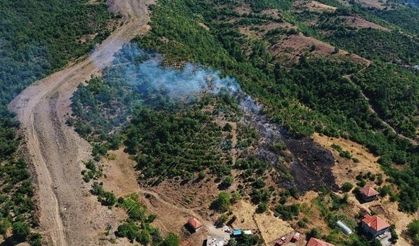 Çayır köyünde orman yangını korkuttu