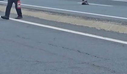 Elazığ’da seyir halindeki kamyon alev aldı