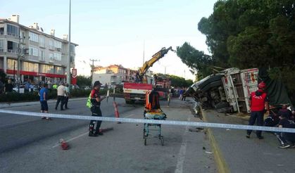 Freni patlayan kamyon ortalığı savaş alanına çevirdi: 4 yaralı