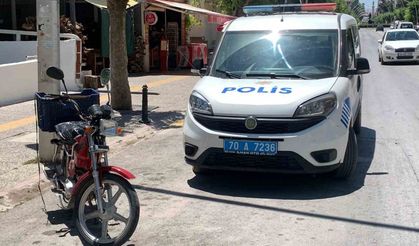 Karaman’da çaldığı motosikletle kaza yapan şahıs yaralandı