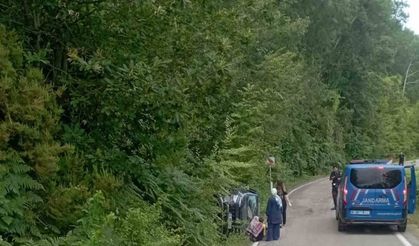 Kastamonu’da takla atan cipteki 1 kişi yaralandı