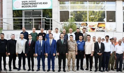 Mardin’de görev süreleri sona eren kurum amirlerine veda yemeği