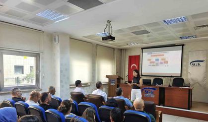 Niğde SGK personeline iş sağlığı ve güvenliği eğitimi verildi