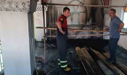 Osmancık’ta camide çıkan yangın söndürüldü