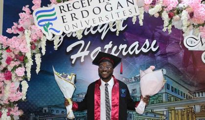 Rize’nin Ganalı horoncusu mezun oldu