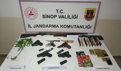 Sinop’ta silah ve uyuşturucu operasyonu: 3 gözaltı