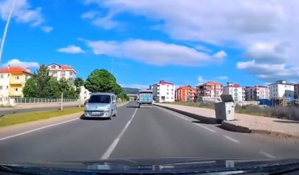 Ters yönde ilerleyen iki araca 18 bin lira ceza