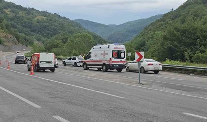 Zonguldak-Ankara yolundaki kazada 1 kişi yaralandı