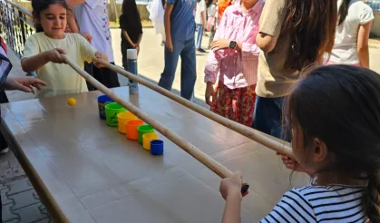 Malatya'da öğrenciler hem öğreniyor hem eğleniyor