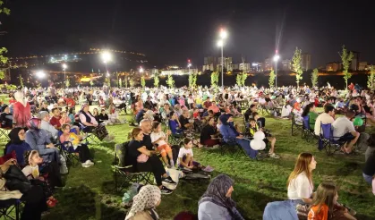 Kayseri Talas Millet Bahçesi'nde yazlık sinema keyfi