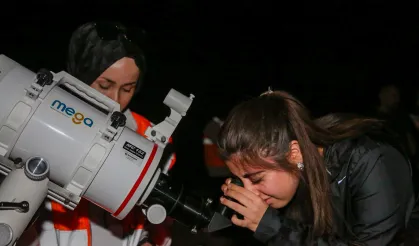 Meteor yağmuru Meram’da şölene dönüştü