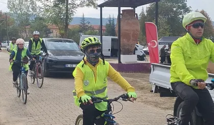 Bilecik'te pedallar Kınık için çevrildi