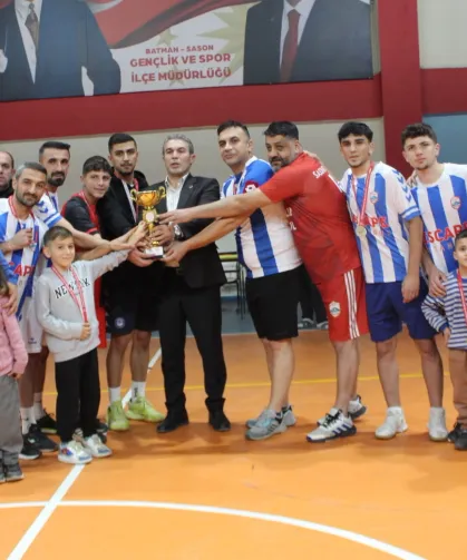 Batman Sason'da voleybol turnuvası tamamlandı