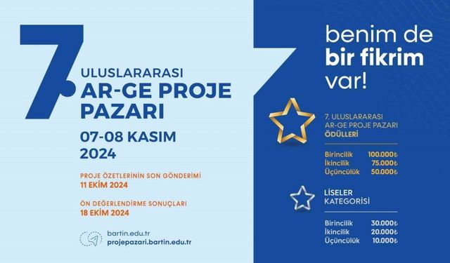 BARÜ 7. Uluslararası Ar-Ge Proje Pazarı başvuruları başladı