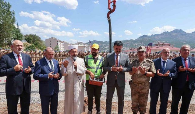 Diyanet İşleri Başkanı Erbaş, Tunceli’de cami temeli attı