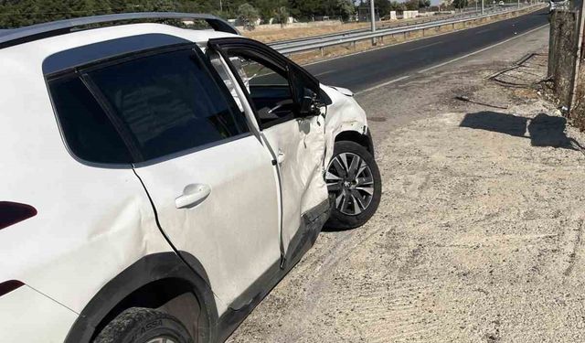 Siirt’te maddi hasarlı trafik kazası