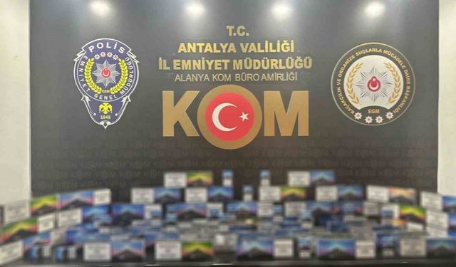 Antalya’da 5 ilçede kaçak tütün operasyonu: 15 şahsa adli işlem