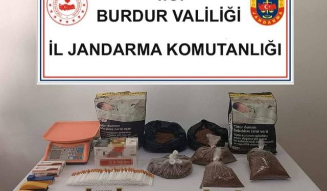 Burdur’da ağustos ayı kaçakçılık ve uyuşturucu operasyonunda 2 şüpheli tutuklandı