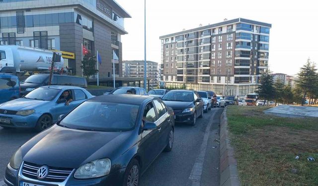 Edirne’de trafik yoğunluğu