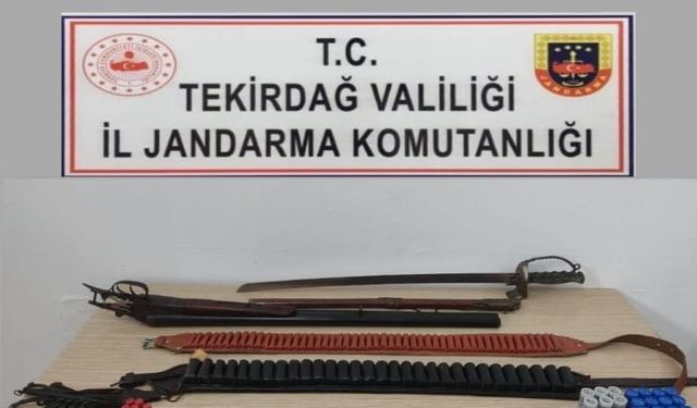 Kapaklı, Saray ve Marmaraereğlisi’nde operasyonlar: Tarihi eser, silah ve tütün ele geçirildi