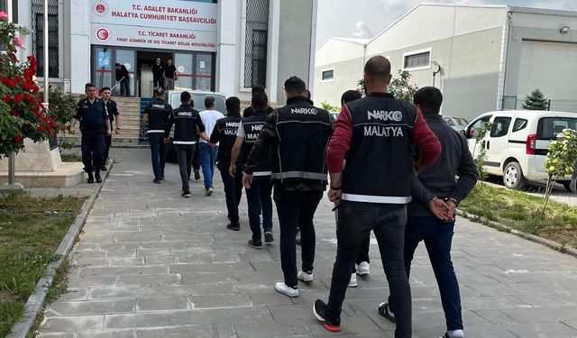 Malatya’da torbacı operasyonu: 17 tutuklama