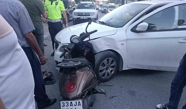 Mardin’de otomobil ile motosiklet çarpıştı: 1 yaralı