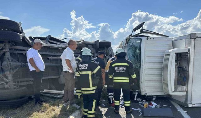 Muratlı Çevreyolu’nda iki araç çarpıştı: 2 yaralı