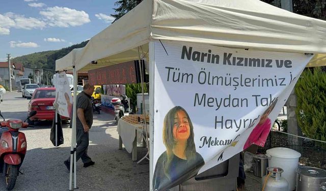 Narin Güran adına lokma dağıtıldı