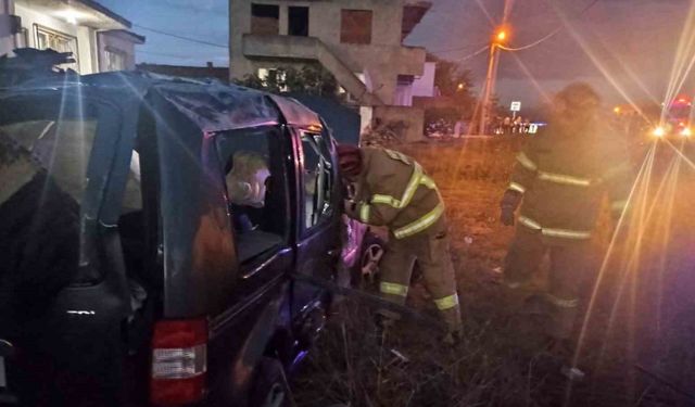 Susurluk’ta trafik kazasında 1 kişi yaralandı