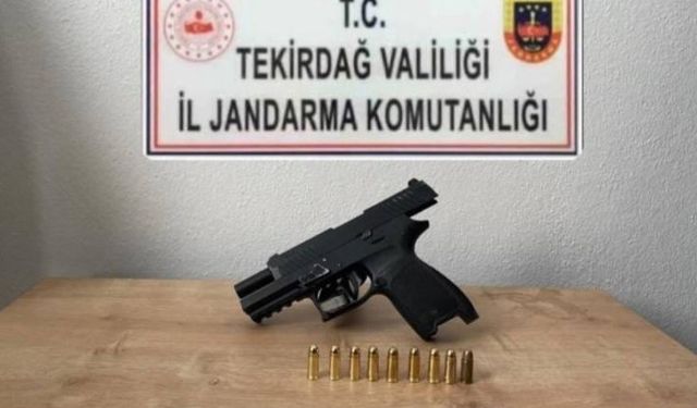 Tekirdağ’da ruhsatsız silah operasyonu