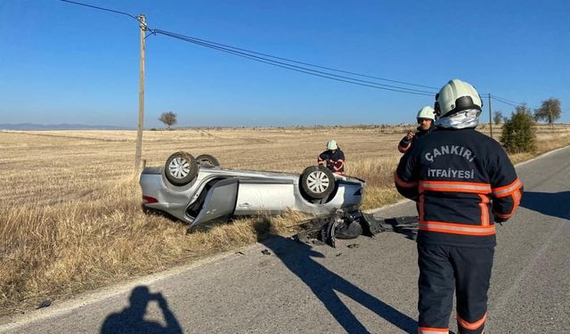 Çankırı’da iki otomobil çarpıştı: 9 yaralı