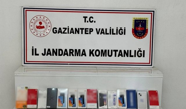 Gaziantep’te 1 milyon TL değerinde kaçak telefon ele geçirildi