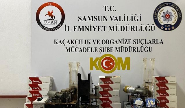 Samsun’da kaçak tütün operasyonu