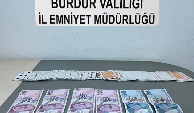 Burdur’da kumar oynandığı tespit edilen bir iş yeri kapatıldı