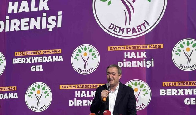 DEM Parti Genel Başkanı Bakırhan: "Bahçeli’nin uzattığı eli tuttuk"