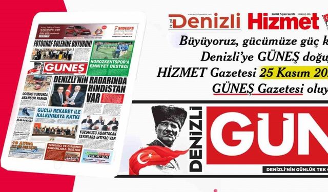 Denizli’ye Güneş doğuyor