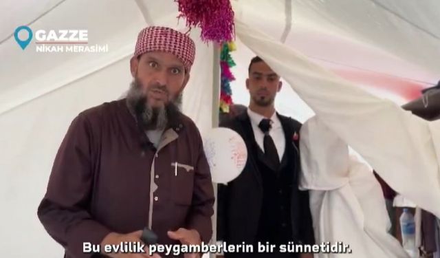 Gazze’de hain saldırıların gölgesinde umutlandıran düğün