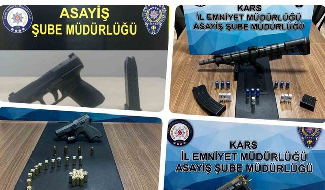 Kars’ta polis ruhsatsız silah taşıyanların kabusu oldu