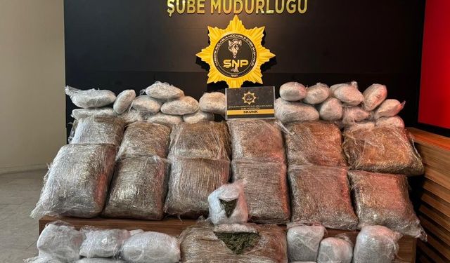 Şanlıurfa’da 76 kilogram uyuşturucu madde ele geçirildi