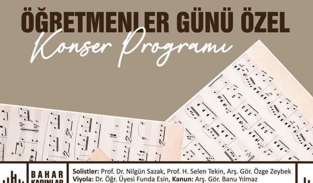 Serdivan Belediyesi öğretmenlere özel konser düzenleyecek