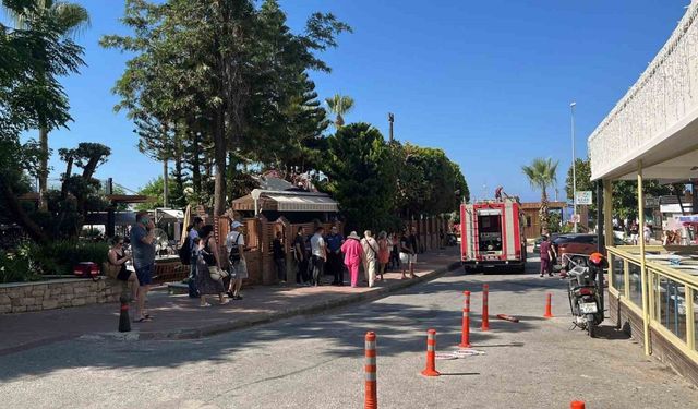 Alanya’da otelin kazan dairesindeki yangın korkuttu