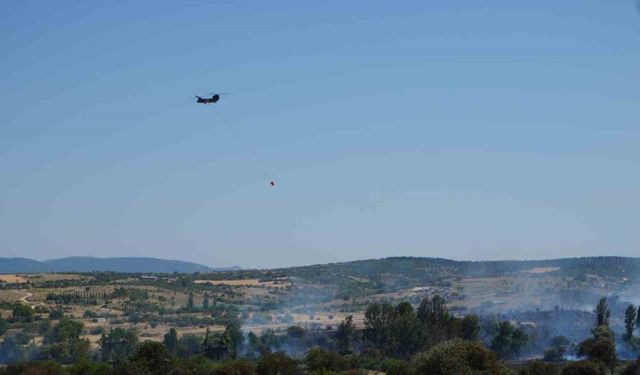 Balıkesir’de ki arazi yangını söndürüldü