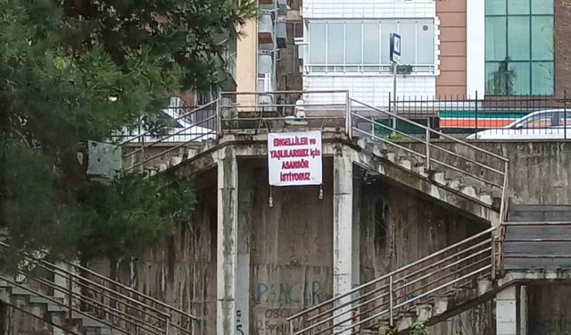 Engellilerin asansör talebi karşılık buldu: Çalışmalar başladı