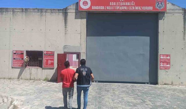 Erdek’te 18 yıl hapis cezası bulunan şahıs yakalandı